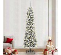 Vidaxl Artificial Christmas Tree With 300 Leds With Stand White 240 Cm