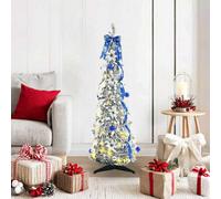 Vidaxl Artificial Christmas Tree With 50 Leds White 120 Cm Pvc