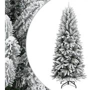 vidaXL Artificial Christmas Tree with Flocked Snow Christmas Decoration Seasonal