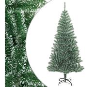 vidaXL Artificial Christmas Tree with Flocked Snow Green 240 cm