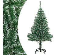 vidaXL Artificial Christmas Tree with Flocked Snow Green 47.2