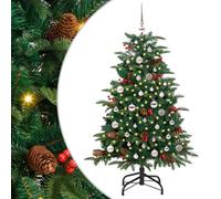 Vidaxl Artificial Christmas Tree With Led Strip Lights Green 150 Cm
