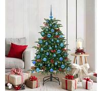 Vidaxl Artificial Christmas Tree With Led Strip Lights Green 150 Cm