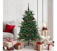 Vidaxl Artificial Christmas Tree With Led Strip Lights Green 150 Cm