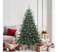 Vidaxl Artificial Christmas Tree With Led Strip Lights Green 180 Cm