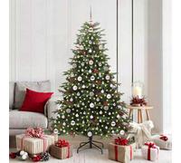 Vidaxl Artificial Christmas Tree With Led Strip Lights Green 180 Cm