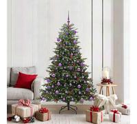 Vidaxl Artificial Christmas Tree With Led Strip Lights Green 180 Cm