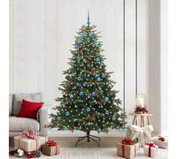 Vidaxl Artificial Christmas Tree With Led Strip Lights Green 210 Cm