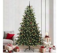 Vidaxl Artificial Christmas Tree With Led Strip Lights Green 240 Cm
