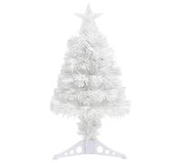 vidaXL Artificial Christmas Tree with LED White Fibre Optic Xmas Holiday Tree