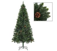 vidaXL Artificial Christmas Tree with Pine Cones Green 180cm Xmas Decoration