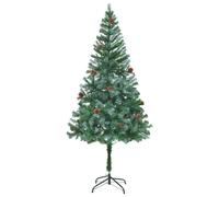 vidaXL Artificial Christmas Tree with Pinecones 180cm Holiday Xmas Decoration