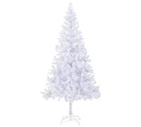 vidaXL Artificial Christmas Tree with Stand 210 cm 910 Branches White Decor