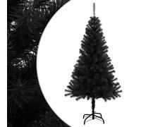 vidaXL Artificial Christmas Tree with Stand Black 150cm PVC Decoration Tree