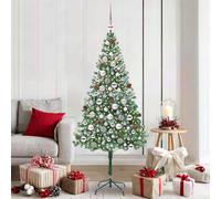 vidaXL Artificial Christmas Tree with Stand Green 180 cm PVC and Steel