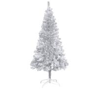 vidaXL Artificial Christmas Tree with Stand Silver 150cm PET Decoration Tree