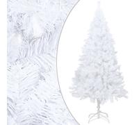 vidaXL Artificial Christmas Tree with Thick Branches White 120 cm PVC Holiday
