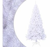 vidaXL Artificial Christmas Tree with Thick Branches White 210 cm PVC