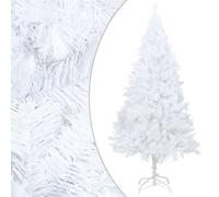 vidaXL Artificial Christmas Tree with Thick Branches White 210cm PVC Decor