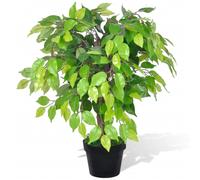 Artificial Plant Ficus Tree with Pot Fake Plant Arrangement Multi Sizes vidaXL