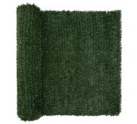 vidaXL Artificial Fence Dark Green 1.5 x 6 m PVC and Steel Privacy Screen, Artificial Grass Fence, Privacy Fence, Artificial Ivy Fence, Patio Privacy Screen, Artificial Hedge Roll