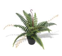 vidaXL Artificial Fern Plant with Pot 50 cm Green