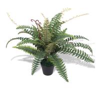 vidaXL Artificial Fern Plant with Pot 60cm Green Lifelike Realistic Fake Decor