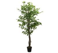 Artificial Ficus Tree Fake Plant Artificial Plant 756 Leaves Green vidaXL
