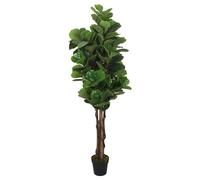 vidaXL Artificial Fiddle Leaf Fig Tree 134 Leaves 120 cm Green