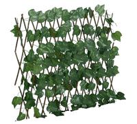 vidaXL Artificial Grape Leaf Trellis Expandable Green 190x60 cm