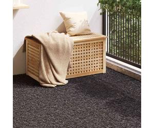 vidaXL Artificial Grass Black 2 x 1 m Polypropylene