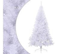 vidaXL Artificial Half Christmas Tree with Stand White 240 cm PVC