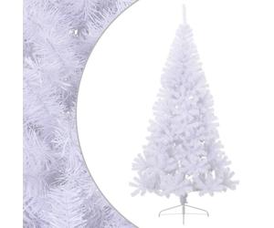 vidaXL Artificial Half Christmas Tree with Stand White 240 cm PVC