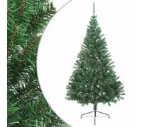 vidaXL Artificial Half Christmas Tree with Stand Green PVC Holiday Decoration