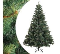 vidaXL Artificial Hinged Christmas Tree 150 cm PVC and Metal Green