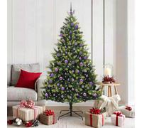 Vidaxl Artificial Hinged Christmas Tree 300 Leds Green 180 Cm