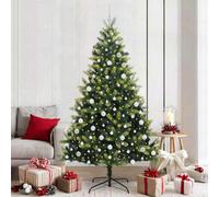 Vidaxl Artificial Hinged Christmas Tree 300 Leds Green 210 Cm