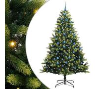 Vidaxl Artificial Hinged Christmas Tree 300 Leds Green 240 Cm
