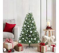 Vidaxl Artificial Hinged Christmas Tree Green 120 Cm Pvc And Metal