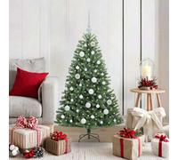 Vidaxl Artificial Hinged Christmas Tree Green 120 Cm Pvc And Metal