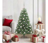 Vidaxl Artificial Hinged Christmas Tree Green 120 Cm Pvc And Metal