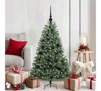 Vidaxl Artificial Hinged Christmas Tree Green 120 Cm Pvc And Metal