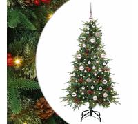vidaXL Artificial Hinged Christmas Tree Green 150 cm PE and PVC