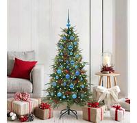 Vidaxl Artificial Hinged Christmas Tree Green 150 Cm Pe And Pvc