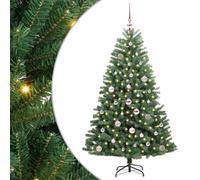 Vidaxl Artificial Hinged Christmas Tree Green 150 Cm Pvc And Metal