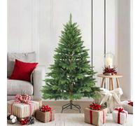 Vidaxl Artificial Hinged Christmas Tree Green 150 Cm Pvc, Pe And Steel