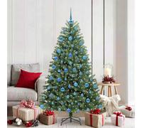 Vidaxl Artificial Hinged Christmas Tree Green 180 Cm Pvc And Metal