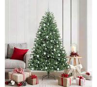 Vidaxl Artificial Hinged Christmas Tree Green 180 Cm Pvc And Metal