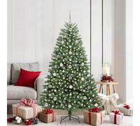 Vidaxl Artificial Hinged Christmas Tree Green 180 Cm Pvc And Metal