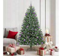 Vidaxl Artificial Hinged Christmas Tree Green 180 Cm Pvc And Metal